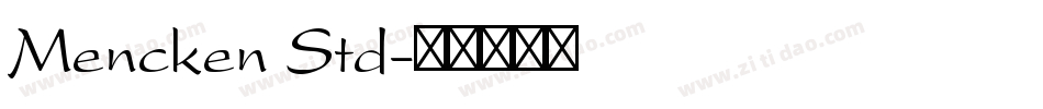 Mencken Std字体转换